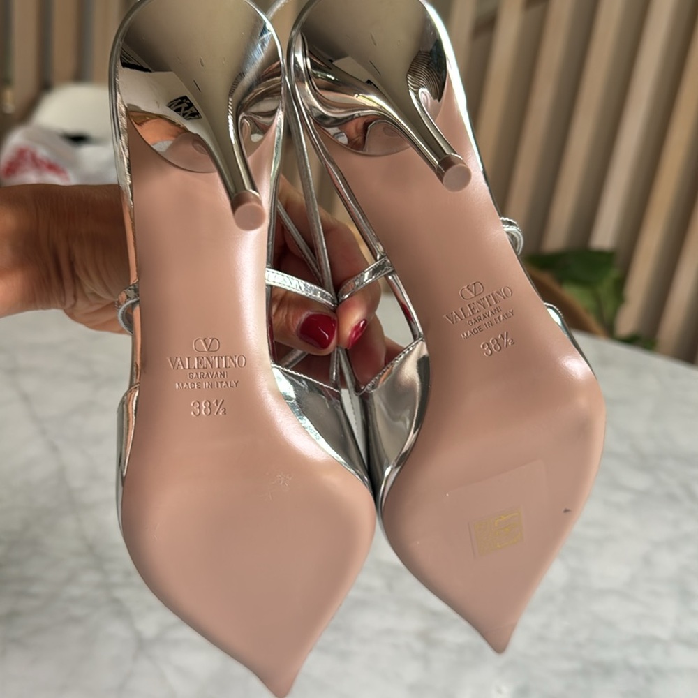 Valentino Rockstud Wispy slingback pumps 38.5 - Picture 5 of 5